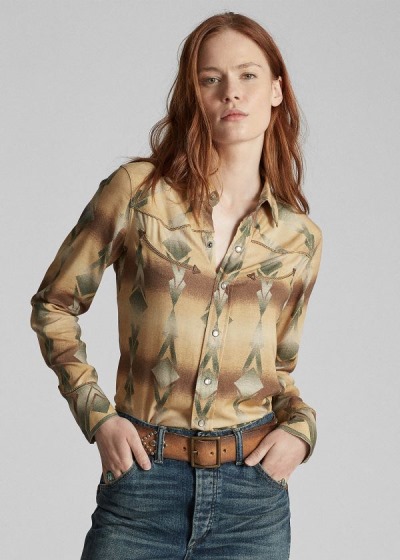 Camisa Ralph Lauren Print Western Mulher 70365-PVIQ